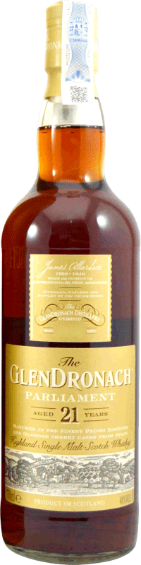 354,95 € Бесплатная доставка | Виски из одного солода Glendronach Parliament Объединенное Королевство 21 Лет бутылка 70 cl