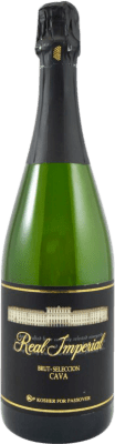 10,95 € Бесплатная доставка | Белое игристое вино Pri Hagafen. Real Imperial брют Отбор D.O. Cava Испания бутылка 75 cl Kosher Кошерный