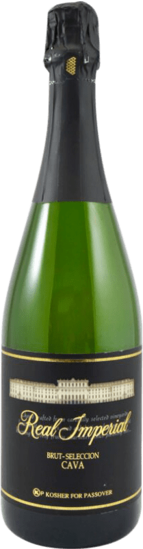 11,95 € Envío gratis | Espumoso blanco Pri Hagafen. Real Imperial Selección Kosher Brut D.O. Cava España Botella 75 cl