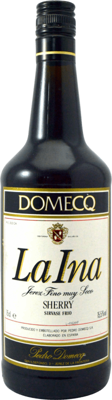 28,95 € Envío gratis | Vino generoso Pedro Domecq Fundador La Ina 1990's Ejemplar Coleccionista España Botella 75 cl