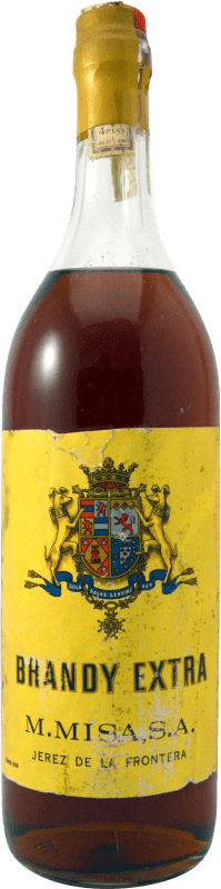 76,95 € Free Shipping | Brandy M Misa. Extra 1980's Collector's Specimen D.O. Jerez-Xérès-Sherry Spain Bottle 1 L