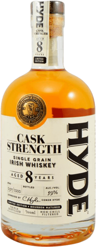 57,95 € Kostenloser Versand | Whiskey Single Malt Hyde Cask Strength Irland 8 Jahre Flasche 70 cl