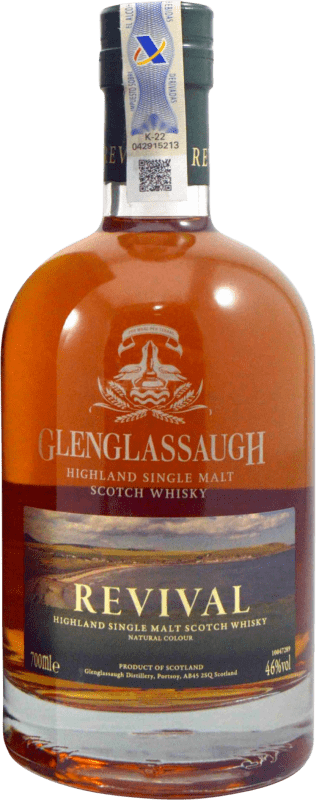 57,95 € Бесплатная доставка | Виски из одного солода Glenglassaugh Revival Natural Colour Объединенное Королевство бутылка 70 cl