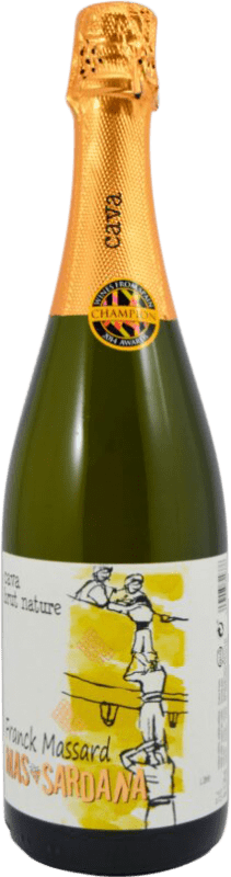 15,95 € Бесплатная доставка | Белое игристое вино Epicure Wines By Franck Massard Mas Sardana Brut Nature — Брют Натюр D.O. Cava Испания Macabeo — Макабео, Xarel·lo — Шарелло, Parellada — Парельяда 75 cl