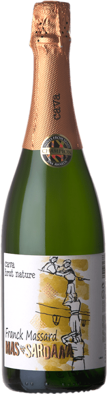 16,95 € Бесплатная доставка | Белое игристое вино Epicure Wines By Franck Massard Mas Sardana Brut Nature — Брют Натюр D.O. Cava Испания Macabeo — Макабео, Xarel·lo — Шарелло, Parellada — Парельяда 75 cl