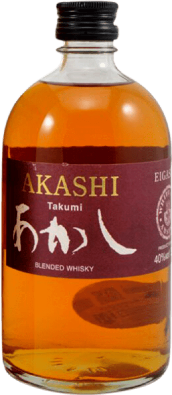 49,95 € Envio grátis | Whisky Blended Eigashima Akashi Takumi Japão Garrafa Medium 50 cl
