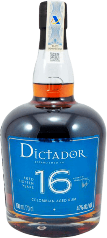 61,95 € Free Shipping | Rum Dictador Colombia 16 Years 70 cl