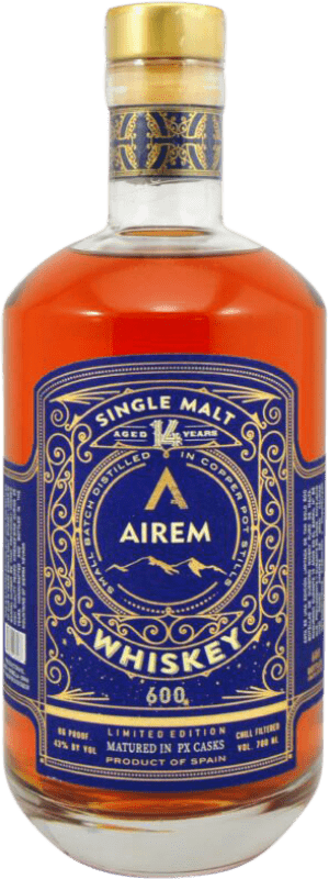 126,95 € Kostenloser Versand | Single Malt Whisky Airem Spanien 14 Jahre 70 cl