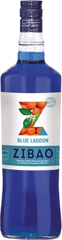 9,95 € Spedizione Gratuita | Schnapps Zibao Lagoon Blue — Edizione Blu Spagna 1 L
