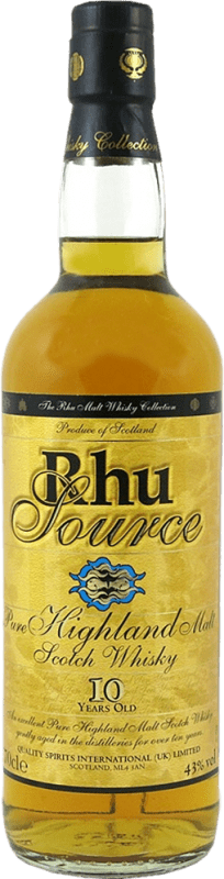 31,95 € Бесплатная доставка | Односолодовый виски Rhu Source Шотландия Объединенное Королевство 10 Лет Бутылка 1 L