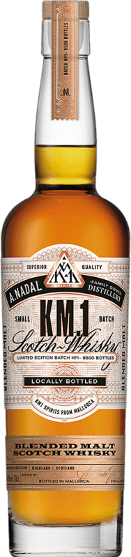 33,95 € Envoi gratuit | Whisky Blend Antonio Nadal KM. 1 Mediterranean Espagne Bouteille 70 cl