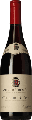 12,95 € Free Shipping | Red wine Vaucher Père & Fils A.O.C. Côtes du Rhône Rhône France Syrah, Grenache, Monastrell, Cinsault Bottle 75 cl