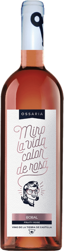 3,95 € 免费送货 | 玫瑰酒 Ossaria Rosado I.G.P. Vino de la Tierra de Castilla 西班牙 Syrah 瓶子 75 cl