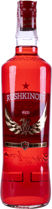 16,95 € Envio grátis | Vodca Antonio Nadal Rushkinoff Color Rojo Espanha Garrafa 1 L