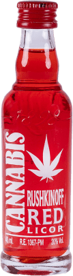 3,95 € Spedizione Gratuita | Liquori Antonio Nadal Rushkinoff Cannabis Red Spagna Bottiglia Miniatura 4 cl