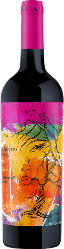 21,95 € Envio grátis | Vinho Tinto 6 Placeres Juana la Loca Mujer Edição Limitada Crianza D.O. Jumilla Espanha Cabernet Sauvignon, Monastrell 75 cl