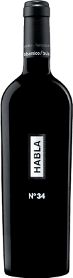 32,95 € Envio grátis | Vinho Tinto Habla Nº 34 I.G.P. Vino de la Tierra de Extremadura Extremadura Espanha Tempranillo 75 cl