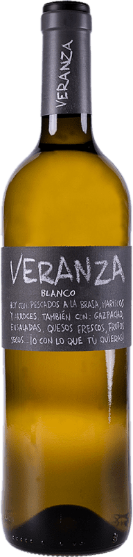 6,95 € Бесплатная доставка | Белое вино Codorníu Veranza Blanco I.G.P. Vino de la Tierra de Castilla Испания Chardonnay бутылка 75 cl