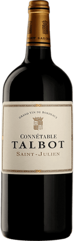 373,95 € Envío gratis | Vino tinto Château Talbot Tinto A.O.C. Saint-Julien Francia Merlot, Cabernet Sauvignon, Petit Verdot Botella Magnum 1,5 L
