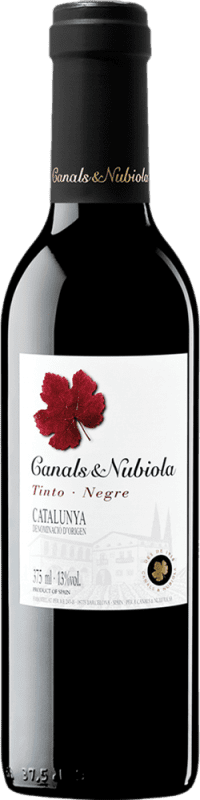 69,95 € Envoi gratuit | Boîte de 24 unités Vin Rouge Canals & Nubiola D.O. Catalunya Catalogne Espagne Tempranillo, Garnacha — Grenache Demi-Bouteille 37 cl