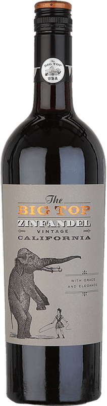 17,95 € Spedizione Gratuita | Vino rosso Big Top Tinto I.G. California California stati Uniti Zinfandel Bottiglia 75 cl