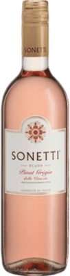 8,95 € 免费送货 | 玫瑰酒 Sonetti. Rosado I.G.T. Veneto 威尼托 意大利 Pinot Grey 瓶子 75 cl