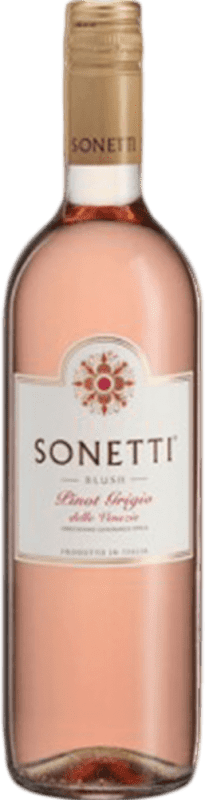 8,95 € 免费送货 | 玫瑰酒 Sonetti. Rosado I.G.T. Veneto 威尼托 意大利 Pinot Grey 瓶子 75 cl