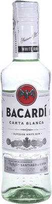13,95 € 送料無料 | ラム Bacardí Carta Blanca プエルトリコ 1/3ボトル 35 cl