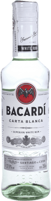 14,95 € Envío gratis | Ron Bacardí Carta Blanca Puerto Rico Botellín Tercio 35 cl