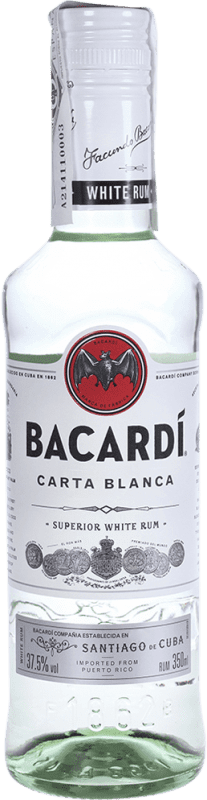 14,95 € 免费送货 | 朗姆酒 Bacardí Carta Blanca 波多黎各 三分之一升瓶 35 cl