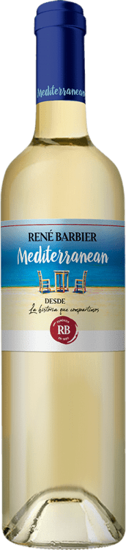 6,95 € Бесплатная доставка | Белое вино René Barbier Mediterranean — Средиземноморская D.O. Catalunya Каталония Испания Macabeo — Макабео, Xarel·lo — Шарелло, Parellada — Парельяда 75 cl