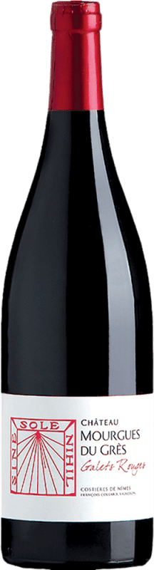 15,95 € Free Shipping | Red wine Mourgues du Gres Galets Rouge Tinto A.O.C. Costières de Nîmes France Syrah, Grenache Tintorera, Carignan, Mourvèdre, Marselan Bottle 75 cl