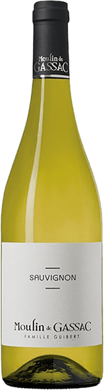 13,95 € 免费送货 | 白酒 Moulin de Gassac I.G.P. Vin de Pays d'Oc 法国 Sauvignon White 瓶子 75 cl