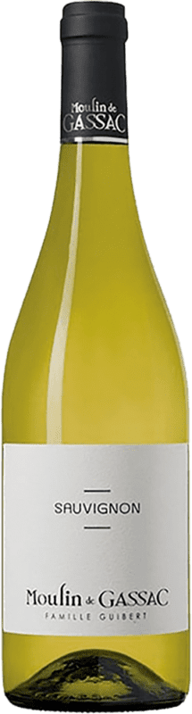 12,95 € Spedizione Gratuita | Vino Bianco Moulin de Gassac I.G.P. Vin de Pays d'Oc Francia Sauvignon 75 cl