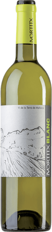 17,95 € 免费送货 | 白葡萄酒 Mortitx I.G.P. Vi de la Terra de Mallorca 马略卡 西班牙 Malvasia — 玛尔瓦西亚, Chardonnay — 莎当妮, Riesling — 雷司令, Moscatel — 麝香葡萄 瓶装 75 cl