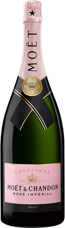 716,95 € Free Shipping | Rosé sparkling Moët & Chandon Imperial Rosé Brut A.O.C. Champagne Champagne France Pinot Black, Chardonnay, Pinot Meunier Jéroboam Bottle-Double Magnum 3 L