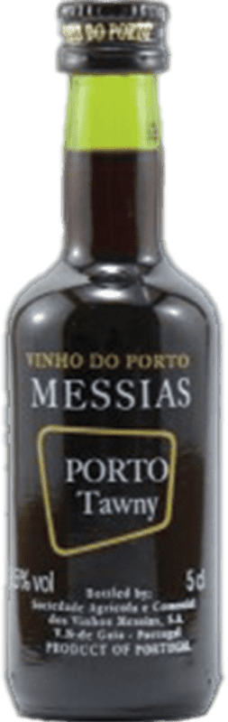 2,95 € Kostenloser Versand | Verstärkter Wein Messias Tawny I.G. Porto Porto Portugal Miniaturflasche 5 cl