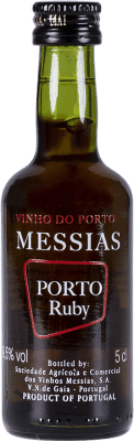 2,95 € Envio grátis | Vinho Generoso Fortificado Messias Ruby I.G. Porto Porto Portugal Garrafinha Miniatura 5 cl