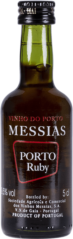 2,95 € 送料無料 | 酒精強化ワイン Messias Ruby — ルビー I.G. Porto ポルト ポルトガル ミニチュアボトル 5 cl