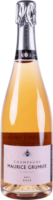 46,95 € Kostenloser Versand | Rosé Sekt Maurice Grumier Rosé Brut A.O.C. Champagne Champagner Frankreich Spätburgunder, Chardonnay, Pinot Meunier Flasche 75 cl