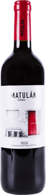 9,95 € Spedizione Gratuita | Vino rosso Obalo Matulán Tinto Crianza D.O.Ca. Rioja La Rioja Spagna Tempranillo Bottiglia 75 cl