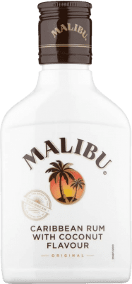 7,95 € Free Shipping | Rum Malibu Barbados Hip Flask Bottle 20 cl