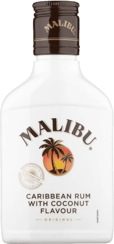 8,95 € Envío gratis | Ron Malibu Barbados Petaca 20 cl