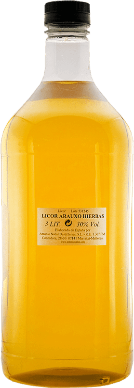 34,95 € Kostenloser Versand | Kräuterlikör Antonio Nadal Spanien Spezialflasche 3 L