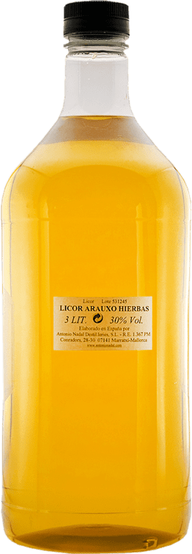 38,95 € Envoi gratuit | Liqueur aux herbes Antonio Nadal Espagne Bouteille Spéciale 3 L