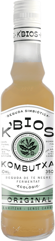 4,95 € Envio grátis | Refrigerantes K-Bios Kombutxa Original Espanha Garrafinha Terço 35 cl Sem Álcool