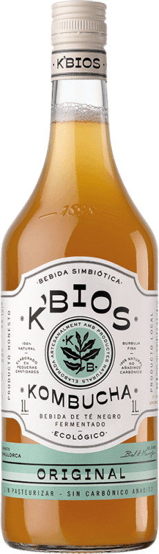 8,95 € Envio grátis | Refrigerantes K-Bios Kombutxa Original Espanha Garrafa 1 L