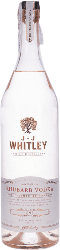 24,95 € Envio grátis | Vodca J.J. Whitley Rhubarb Federação Russa Garrafa 1 L