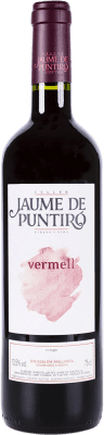 9,95 € Free Shipping | Red wine Jaume de Puntiró Vermell Tinto D.O. Binissalem Spain Callet, Mantonegro Bottle 75 cl