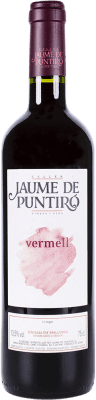 9,95 € 送料無料 | 赤ワイン Jaume de Puntiró D.O. Binissalem スペイン Xarel·lo Vermell 75 cl